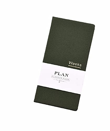 Undatierter Taschen-Wochenplaner, Terminplaner, A6 Notizbuch, Monatlicher Wochenplaner, Agenda, Jahres-, Monats-, Wochenplaner