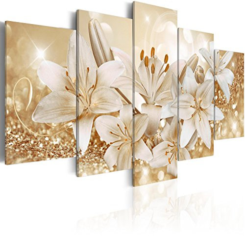 B&D XXL - Akustikbild 225x112 cm Bilder mit Akustikschaumstoff Hochleistungsschallabsorber Schallschutz Leinwandbild XXL 5 tlg Wandbild b-A-0309-b-n