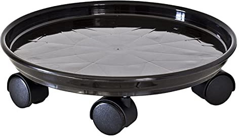 luckxuan Bonsai Ständer Hochleistungsanlagenständer mit Rädern, runder Pflanze Caddy auf - Outdoor-Blumen-Pot-Rack auf Rollen - Innen-Dolly-Halter Rollende Tablett-Untersetzer Vase Podest