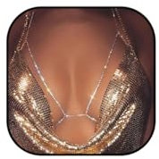 Zookey Strass Körperkette Gold Sparkly Brustkette Kristall Rave Nachtclub Brust Körperkette Schmuck für Frauen und Mädchen