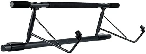 MATCHU - Pull up bar PRO - Klimmzugstange - Keine Schrauben - Rutschfest - Im Türrahmen - Aluminium - Bequemer Griff - 130kg Belastbar - Für Rücken, Bizeps, Schultern, Bauchmuskeln - Schwarz