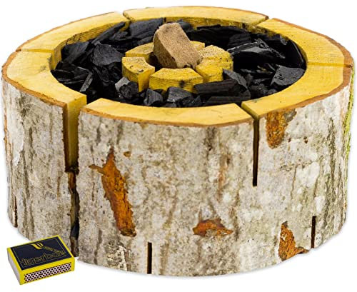 Mondo Viro Barbecue accendifuoco take away usa e getta in carbone e legno naturale in ontano (2)