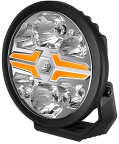 HELLA VALUEFIT Blade Black 9 LED Fernscheinwerfer - 12/24V - rund | 1FJ 357 199-071, Fernscheinwerfer