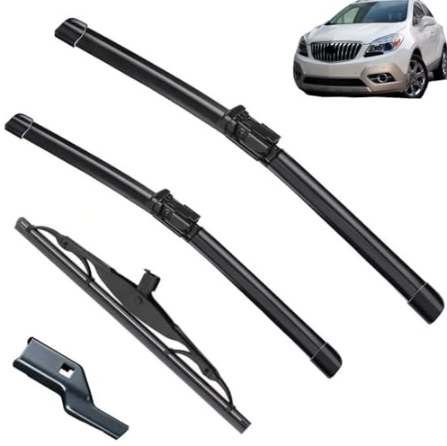 Compatible with Buick Encore 2012-2019 26+14+10 Front Rear Wiper Blades Brushes Cutter Accessories 2013 2014 2015 2016 2017 2018 2019