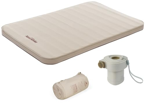 Naturehike Self Inflating Sleeping Pad Camping Air Mattress with Portable Mini Air Pump Inflatable Mattress for Home, Camping, Guests Double