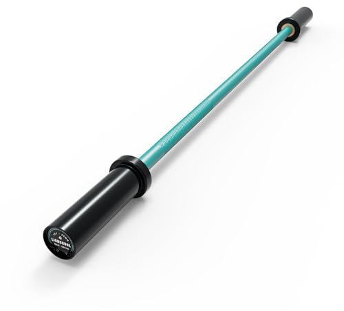 LIONSCOOL Premium Langhantelstange, 1,2 m, Türkis Cerakote, 1,2 m, 158,8 kg