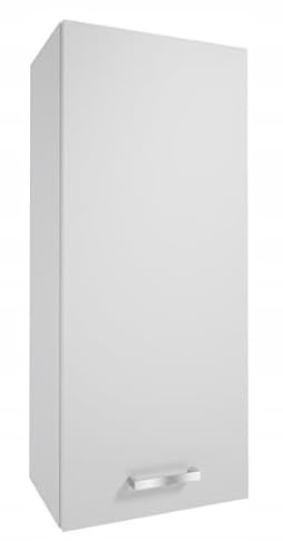 .Deftrans Domodomo Badezimmer Wandschrank weiß glänzend MEA 71 x 30 cm, Badezimmerschrank, Schrank für Badezimmer