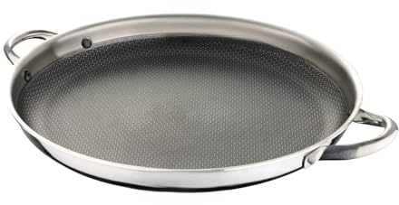 Pfanne Edelstahl Wabenstruktur Ø36cm Induktion Pfanne Anti Haft Kratzfest