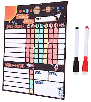 Parliky Kinderkalender Aufgabentabelle Praktische Verhaltenstabelle Cartoon Belohnungstabelle Langlebiges Material Für Kinderbedarf
