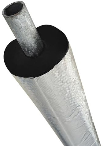 Frostschutz Isolierrohr Rohrisolierung Schaumstoff Rohr Isolierstärke 20mm Flexible Aluminiumfolie-Isolationsrohr für Verschiedene Rohrisolierungen(22.0mm/0.9in)