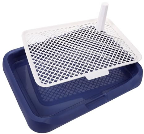 BUGUUYO Vassoio per Vasino per Cani Toilette in Plastica Antispruzzo Vasino per Addestramento alla Toilette Facile da Pulire e Mantenere Grande capacità per Rifiuti