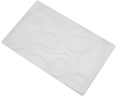 DIYEAH 1 Pc stampo apribottiglie apri apribottiglie per birra con chiavi vintage bottiglia aria artigianale fai da te stampo apri birra Gel di silice bianca