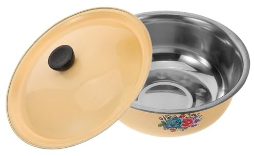 COLLBATH Ciotola in Acciaio Inossidabile Per Mescolare E Cottura Bacinella Vintage Cucina Uso Domestico Contenitore Alimenti