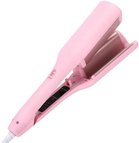 Hierro cabello Crimper-32 mm Temperatura Ajuste de cabello ajustable Volume-hierro rizado ondas | Boder de bloqueo, rizadores para viajar, en casa, dormitorio, plancha de rizado de spa para hierro riz