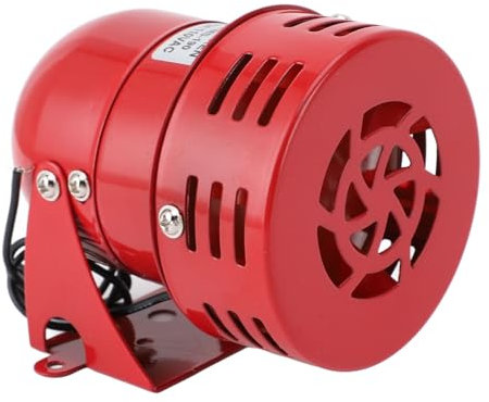 110 Décibels Avertissement électrique Stroboscope Sirène Corne avec Moteur Puissant, 10 000 Tr/Min en Fer en Cuivre Mini Sirène à Corne à Corne Moteur, adapté à L'usine, à (12V)