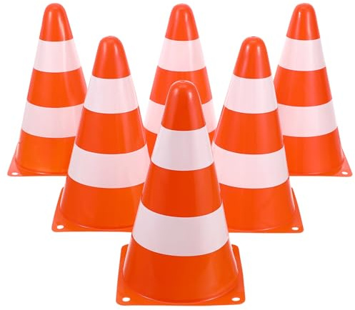 Gatuida Pylonen Kinder: 6 Stück Verkehrshütchen für Kinder Stapelbar Pylonen Spielzeug Pylone Klein Outdoor Leitkegel für Sport, Freizeit, Slalom, Fußball und Vereine