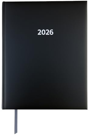 2026 ADINA bokkalender A4 1 dag på 1 sida även söndag svart