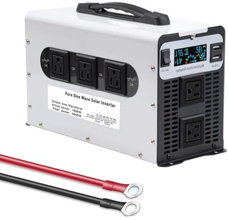 Convertitore Inverter a Onda sinusoidale Pura da 48 V a 230 V, da 72 V a 220 V, 3000 W, CC 12 V/24 V/48 V/60 V/72 V, Ingresso CC a Fase Divisa, Uscita CA, Inverter Solare a Bassa frequenza d