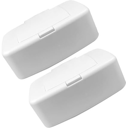 DOITOOL 2 Pezzi Dispenser per Salviette Umidificate in Plastica Bianca Contenitore Riutilizzabile per Salviette Igieniche Organizer Multiuso per Soggiorno Camera e Bagno Protezione