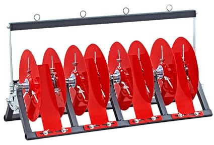 Cable Reel Holder And Dispenser,Heavy-Duty Wire Spool Rack Dispenser, Adjustable Folding Cable Organizer, Carbon Steel Multi-Reel Holder for Electric Wire and Cable Management (4 Spools)