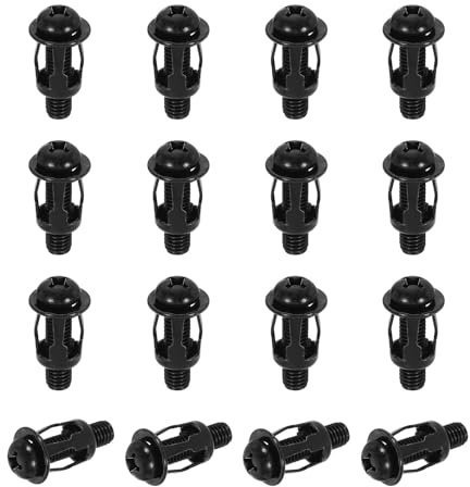 QUARKZMAN 16 Stück Spreizdübel M8x34.5mm Stahl Hohlwanddübel Schrauben Gipskarton Befestigungsschrauben Molly Bolzen Hohlwanddübel Für Trockenbau Ziegel Holztüren Schwarz