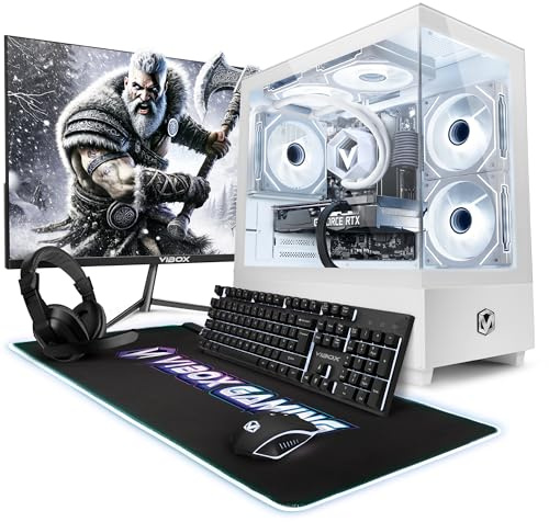 Vibox IV-648 Gaming PC Bundle • AMD Ryzen 7 5700X 8-Core • Nvidia RTX 5050 8GB • 16GB RAM • 500GB SSD • Windows 11 • 23 Monitor • WiFi