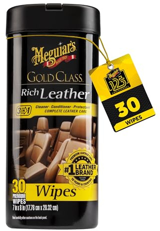 Meguiar's G10900 Gold Class Lingettes nettoyantes pour Le Cuir