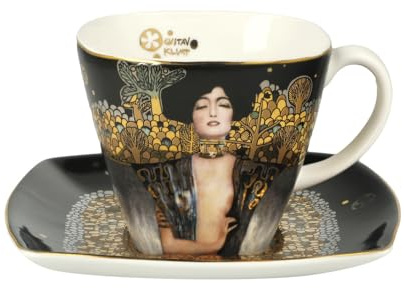 Goebel Gustav Klimt Tasse mit Untertasse Judith I H. 10cm 250ml Porzellan