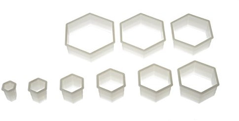 Silikomart Set de Cortapastas con Forma Hexagonal
