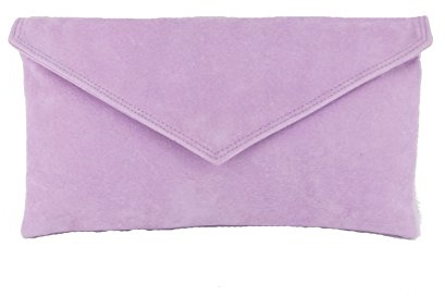 LONI Clutch/Shoulder Bag Faux Suede Handmade in The UK