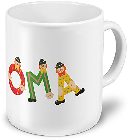 digital print XXL Jumbo-Namenstasse Oma - XXL Jumbotasse mit Design Holzbuchstaben - Namens-Tasse, Namens-Krug, Becher, Mug