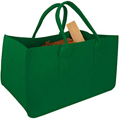 Filztasche grün, B/H/T –50/34/27 cm