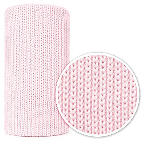 Mikos* Babydecke | Strickdecke | Ideal als Erstlingsdecke | Kuscheldecke | Kinderwagendecke 100x120cm (1004) (Hellrosa)