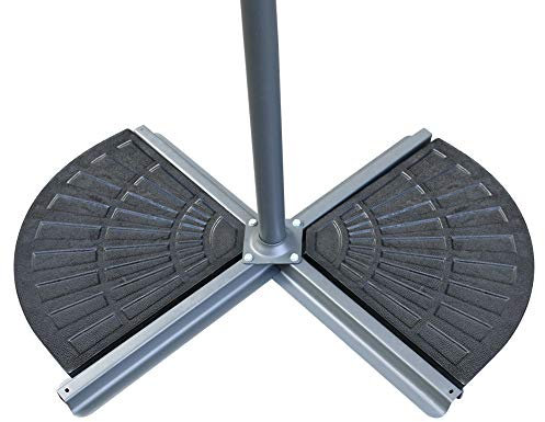 Green Bay 2 Pack Parasol Base Cement Concrete Stand Weights for Outdoor Garden Banana Parasols Umbrella