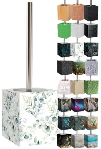 Sanilo WC Bürste, viele schöne Klobürsten zur Auswahl, hochwertige Qualität, Elegantes Design (Eukalyptus)