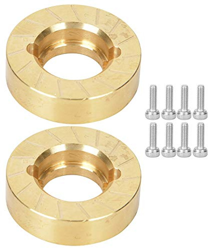 Lybunair Poids de Roue de Direction, contrepoids en Laiton adapté pour pièces RC 1/10 SCX10 II 90046 90047, 1 Paire