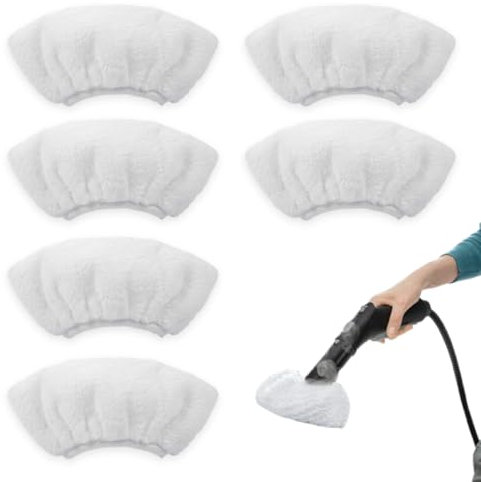 DWFEYOI Chiffon microfibres - Lot de 6x lingette microfibre accessoire pour nettoyeur vapeur - Aussi pour voiture cuisine vaisselle vitre écran,lingette microfibre,chiffon bambou