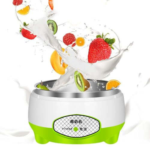 Yogurtiera 1,2 L, Macchina Yogurt, Yogurtiera Elettrica Automatica, Controllo Costante Della Temperatura, Contenitore Interno In Acciaio Inossidabile, Per Preparare Yogurt Fatti In Casa