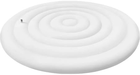 Dmuzsoih 145cm Round Hot Tub Cover, PVC Inflatable Energy Saving Spa Lid, Outdoor Spa Tub Lid, Insulated Thermal Bathtub Cover, Hot Tubs Protector Lids For Villa, Centre, Hostel
