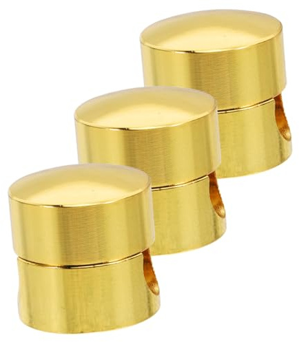 NUOBESTY Organizador De Cables Metálico Dorado 0,7 Cm Diámetro Aluminio, Anclajes Para Cables Eléctricos, 3 Piezas, Soporte Para Lámparas De Techo, Instalación Rápida, Uso En Hogar y Oficina