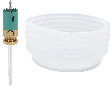 Kit de Cubierta de Polvo de Sierra de Agujeros con Broca de 160 Mm, para Abertura de la Placa de Yeso de la Luz de la Luz (150 mm / 5.9in)