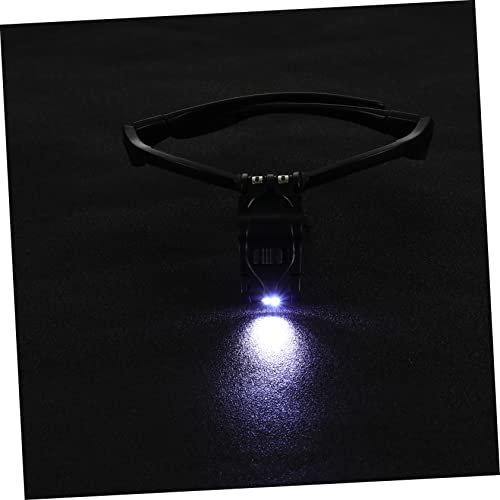 FOMIYES Gafas LED Extensiones de Pestañas Ergonómico y Lentes Intercambiables Maquillaje Precisión