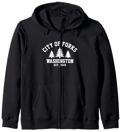 City Of Forks Washington Zip Hoodie