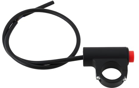 Be In Your Mind Interruptores de luz de peligro de motocicleta de 12 V, interruptores intermitentes de doble advertencia para manillar de 22 mm/7/8 pulgadas