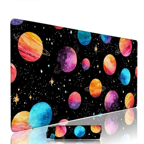 Tapis de Souris Couleur sous Main Bureau Tapis de Souris Gaming XXL 1200x600x3mm Mouse Pad Caoutchouc Abstrait Grand sous Main Gamer Accessoires PC Antidérapant et Imperméable, pour Clavier w-9611