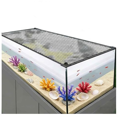 Magnetische Aquarium-Abdeckung, Aquarium-Deckel, transparenter DIY-Netzdeckel, auf Jede Größe zuschneidbar(200x60CM/78.74x23.62in)