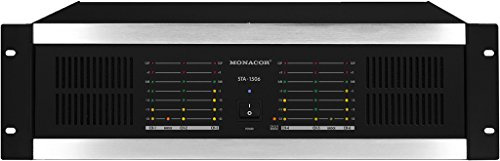 MONACOR STA-1506 Mehrkanal-PA-Verstärker schwarz