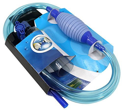 Blue BD Aquarium Reiniger, Siphon und Reiniger für Aquarium und Fischtank Wasserwechsler Wasserfilter Syphon Gravel Cleaner
