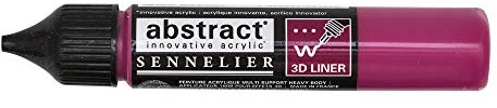 Sennelier Abstract Acrylic Liner, 27ml, Deep Magenta, (10-121301-671)