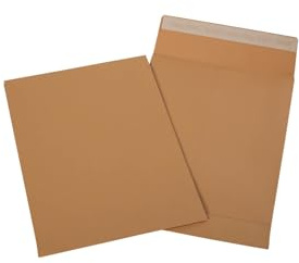 Packster 1000x Versandtaschen B4 Braun – Faltentasche 250x353x40 mm – Selbstklebend – 130g/m² – Ohne Fenster – Papier Versandhüllen für Dokumente & Waren
